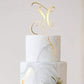 Kiskistonite Initials M Cake Topper, Monogram Cake Topper M, Rustic Wedding Cake Topper, Wreath Letter M Cake Topper, Mirror Gol