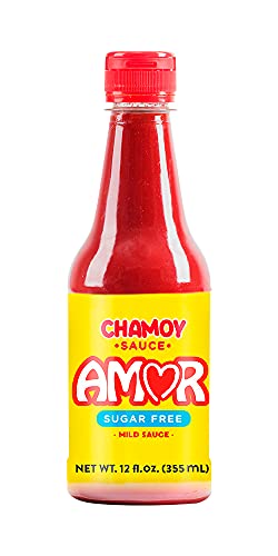 Amor Chamoy Sauce Bittersweet Flavor 2,500 Scoville Level Enjoy It With Fruits, Veggies, Snacks, And Drinks Kosher, 12 Fl Oz Bot