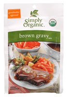 Simply Organic Brown Gravy Mix, Certified Organic, Gluten-Free | 1 oz | Pack of 4