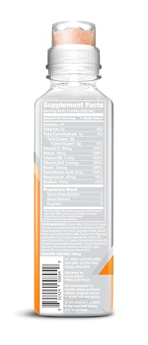 Karma Energy Drink - 12 Pack  Orange Mango Caffeinated Water with Cognizin Nootropics  Vitamins & Immune Support  Low Calorie