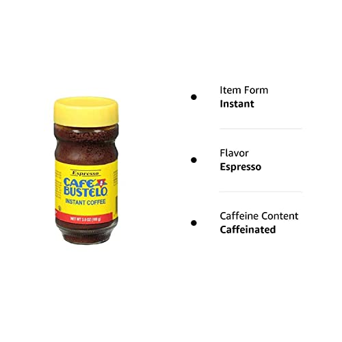 Café Bustelo Instant Espresso, 3.52 Ounce (Pack Of 4)