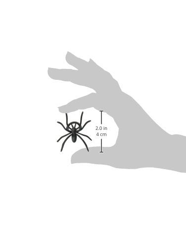 Oasis Supply Black Spider Ring Cupcake Topper, 144