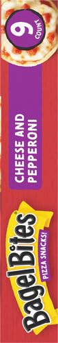 Bagel Bites Cheese & Pepperoni Mini Pizza Bagel Frozen Snacks, 9 ct Box