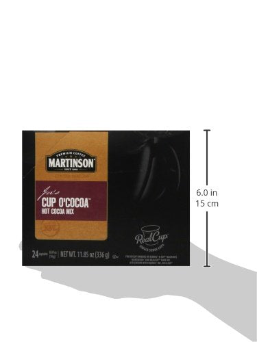 Martinson Cup O'Cocoa, Hot Cocoa Beverage, Keurig K-Cup Brewer Compatible Pods, 24 Count (Pack Of 1)