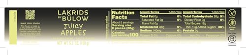 Lakrids By Blow - Juicy Apples - 5.3 Oz - Fruity Gourmet Licorice - Authentic Scandinavian Candy Produced In Denmark