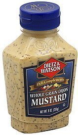 Dietz & Watson, Deli Compliments, Whole Grain Dijon Mustard, 9oz Bottle (Pack of 2)