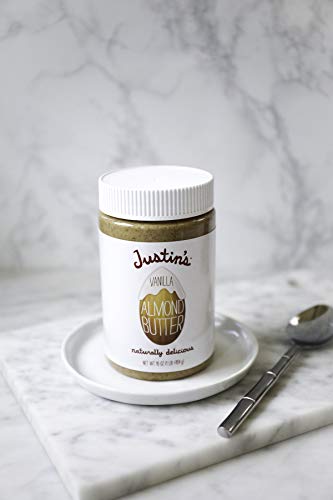 Justin'S Vanilla Almond Butter, Gluten-Free, Non-Gmo, Vegan, Sustainably Sourced, 16 Ounce Jar (6 Pack)