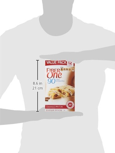 Fiber One 70 Calorie Soft-Baked Bars, Cinnamon Coffee Cake, Value Pack, 12 Bars, 10.6 oz