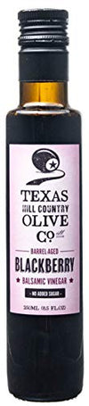 Terra Verde Blackberry Balsamic Vinegar - Gourmet Barrel Aged Infused Balsamic Vinegar - Great For Dressing Dipping Glazing - No