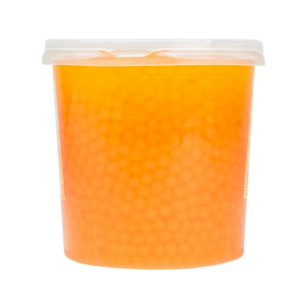Tea Zone [7 Pounds] Mango Pearls for Boba Tea Beverages, Sweets, Ice Cream Topping | B2051