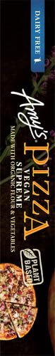 Amys Frozen Pizza, Supreme Vegan Pizza, Made With Organic Flour and Vegetables, Frozen Meals, 14.0 Oz