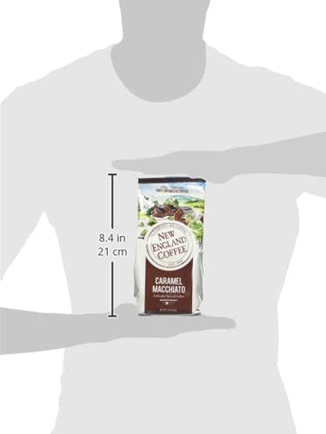 New England Coffee Caramel Macchiato Medium Roast Ground Coffee, 11Oz Bag (Pack Of 6)