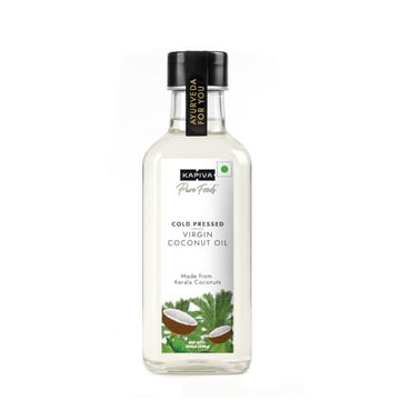 Kapiva Virgin Cold-Pressed Coconut Oil 250Ml | 100% Pure, Unrefined, Organic & Edible | For Cooking, Skin & Baby Care, Oil Pulli