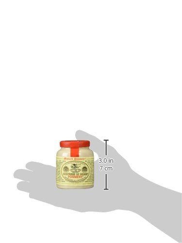 Pommery Mustard Meaux Moutarde in Pottery Crock, 3.5 oz