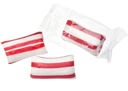 Candyman'S Individually Wrapped Hard Candy Naturally Flavored Red & White Mint Lumps, 16 Ounce Bag