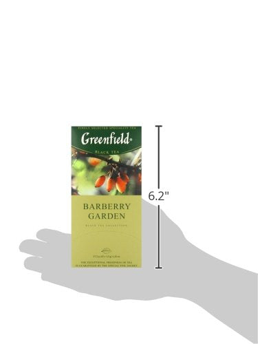 Greenfield Barberry Garden Black Tea Fruit & Herbal Collection 25 Teabags The Execptional Freshness Of Tea Is Guranteed By The Special Foil Sachet