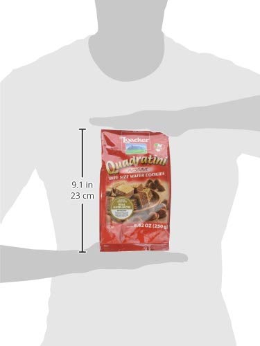 Loacker Quadratini Wafer Hazlenutx, 250G