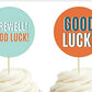 Andaz Press Farewell Retirement Party Decorations, Farewell! Good Luck!, Cupcake Toppers DIY Kit, 20-Pack