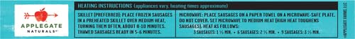 Applegate, Natural Savory Turkey Breakfast Sausage, 7 oz (Frozen)
