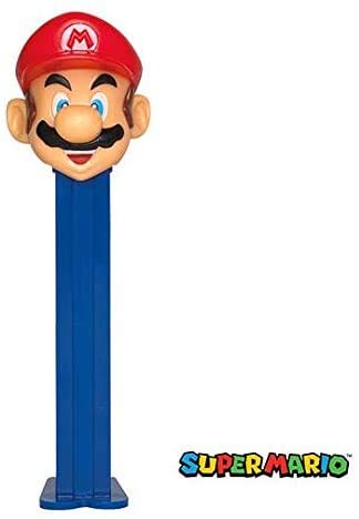 Nintendo Mario Bros. Mario Pez Dispenser With 2 Candy Packs