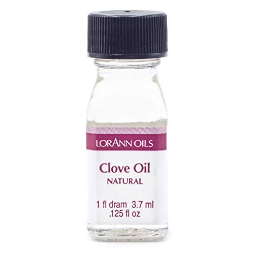 LorAnn Clove Leaf Oil Natural Flavor, 1 dram bottle (0.13 Fl Oz), Clear to Pale Yellow, Model 0080