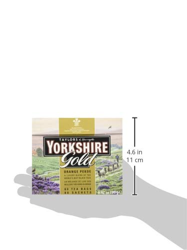 Yorkshire Tea Taylors of Harrogate Yorkshire Gold, 80 Teabags - Premium Black Tea, 80 Count (Pack of 1)