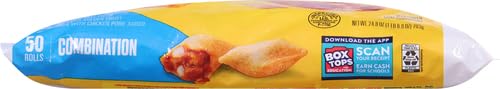 Totinos Pizza Rolls, Combination Flavored, Frozen Snacks, 50 Rolls, 24.8 oz