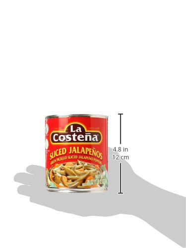 La Costena Jalapeno Peppers Sliced, Unflavored, 28 Ounce