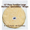 Romero's 12'' Flour Tortillas for Burritos 48 ct