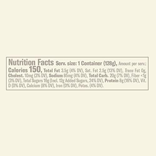 Chobani Flip, Low-Fat Greek Yogurt Perfect Peach Cobbler, 4.5oz