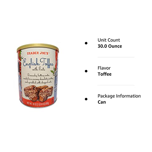 Trader Joes English Toffee With Nuts,30 Oz