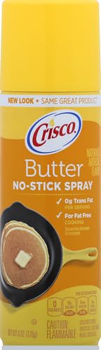 Crisco No-Stick Butter Cooking Spray - 6 oz - Pack of 1 - Cooking Essential