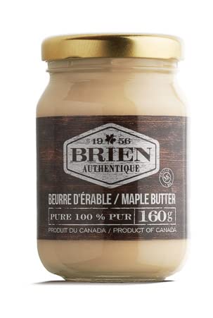 Brien Maple Butter | Soft Spreadable Maple Cream | Vegan, Paleo Maple Butter Contains No Milk | Made With Grade A Pure Maple Syr