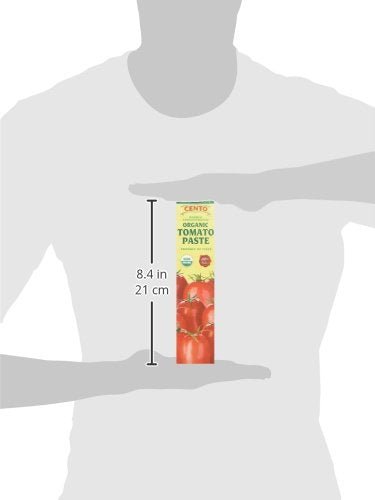 Cento Organic Double Concentrated Tomato Paste In A Tube, 4.56 Ounce (Pack Of 12)