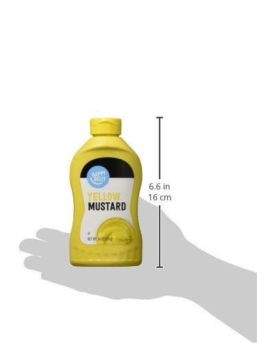 Happy Belly Yellow Mustard, Kosher, 14 Ounce, Pack of 1