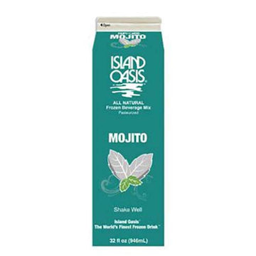 Island Oasis Mojito Frozen Beverage Mix, 32 Fluid Ounce - 12 per case.