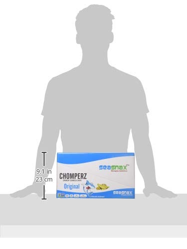 Seasnax Chomperz Crunchy Seaweed Chips, Original, 1 Ounce (Pack Of 8)