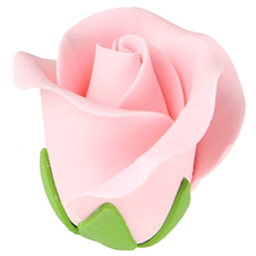OCREME Gumpaste Flower Set - 12 Count Edible Flowers for Cake Decorating - Pink - Model OCFLR-264