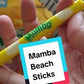 Generic Beach Sticks Fruit Chews – Strawberry, Orange, Banana, Lemonade – Soft & Chewy Candy (2 Pack) 6x10x8 inches