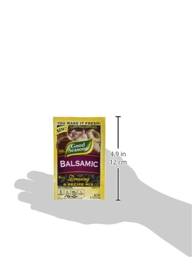 Good Seasons Balsamic Salad Dressing & Recipe Mix, 0.7 oz (Pack of 6) - Perfect for Flavorful Salads and Recipes