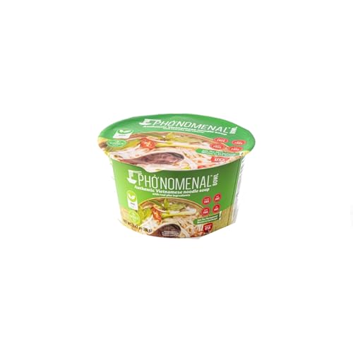 Phonomenal Bowl Instant Pho Noodles Gluten Free Low Sodium Vietnamese Vegetable Soup No Msg Authentic Family Recipe Non Gmo No S
