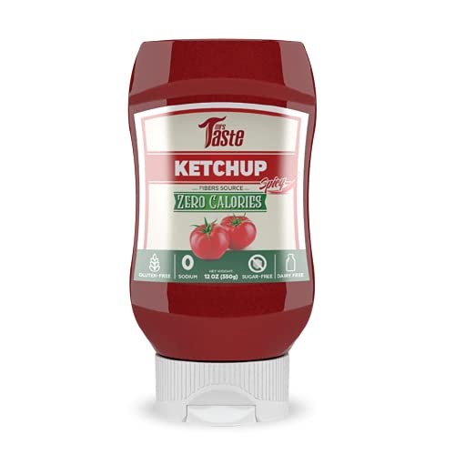 Mrs Taste Sugar Free Spicy Ketchup, Zero Calories, Zero Sodium, Zero Sugar, High Fiber, Keto Friendly, Paleo Friendly, Condiment