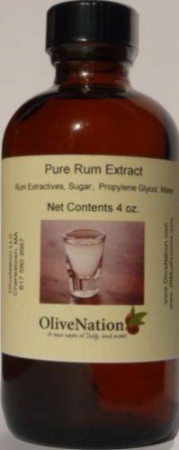 OLIVENATION Rum Flavoring - Non-GMO, Gluten Free, Vegan - 4 oz - Model ERM4