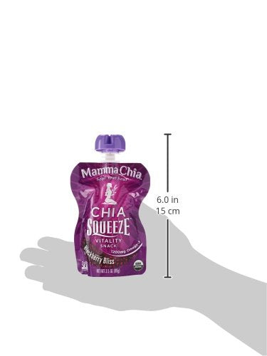 Mamma Chia Organic Blackberry Bliss Chia Squeeze Vitality Snack, 3.5 Oz