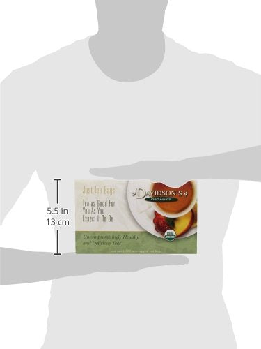 Davidson'S Organics, Decaffeinated Spiced Peach, 100-Count Unwrapped Tea Bags