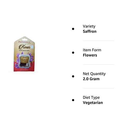 Patanjali Saffron Kesar 1Gm - Pack Of 2