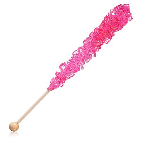 Valentine'S Day Rock Candy Crystal Sticks - 10 Indiv. Wrapped - Red & Pink