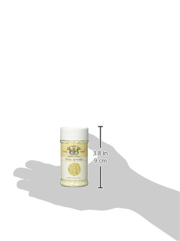 India Tree Nature'S Colors White Sprinkles, 2.7 Ounce