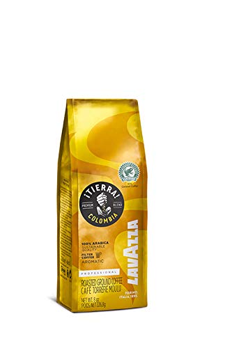 Lavazza ¡Tierra! Colombia 100% Arabica-Filter Authentic Italian, Blended And Roated In Italy, Fruity Aroma With A Balanced Body-Filter Resulting In Notes Of Grapefruit, Red Fruits, Bergamot & Honey