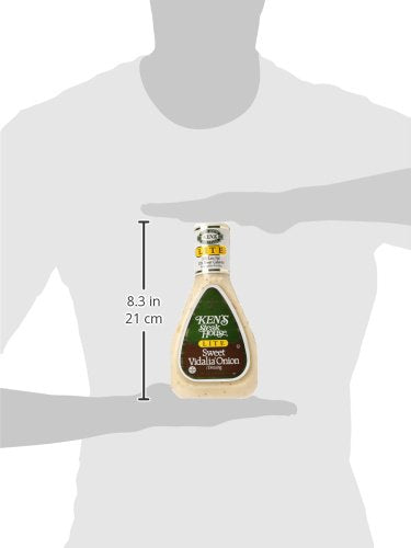 Kens Steak House Lite Dressing, Sweet Vidalia Onion, 16 Ounce